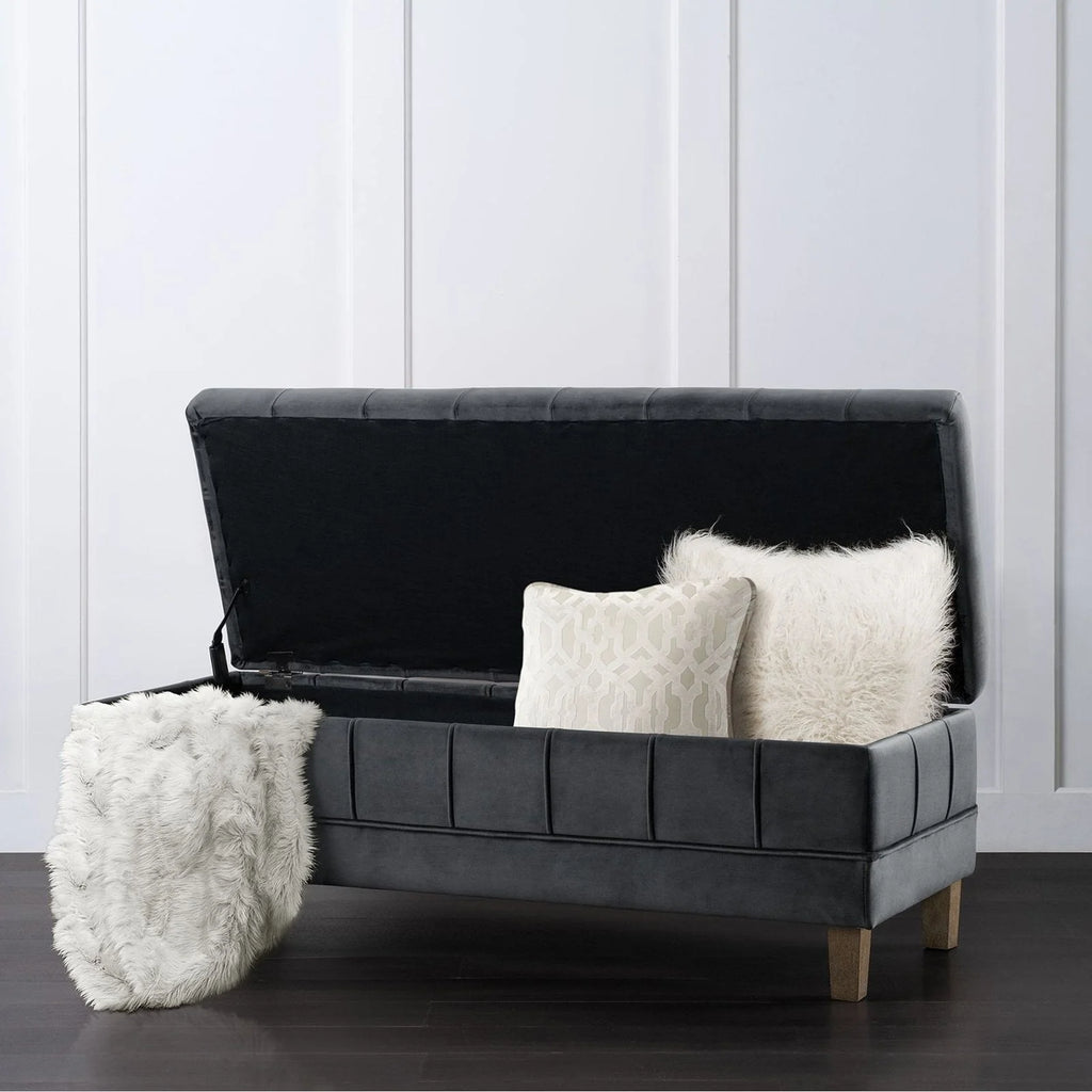 Picket House Furnishings Jude Tufted Storage Ottoman
