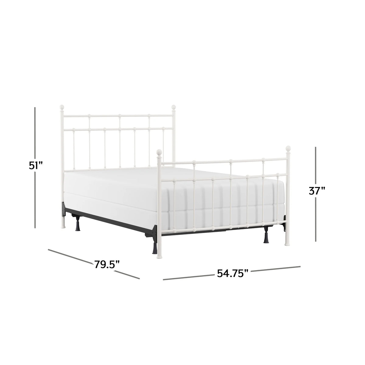 Hillsdale Furniture Providence Metal Full Bed with Spindle and Casting Design, Antique Bronze