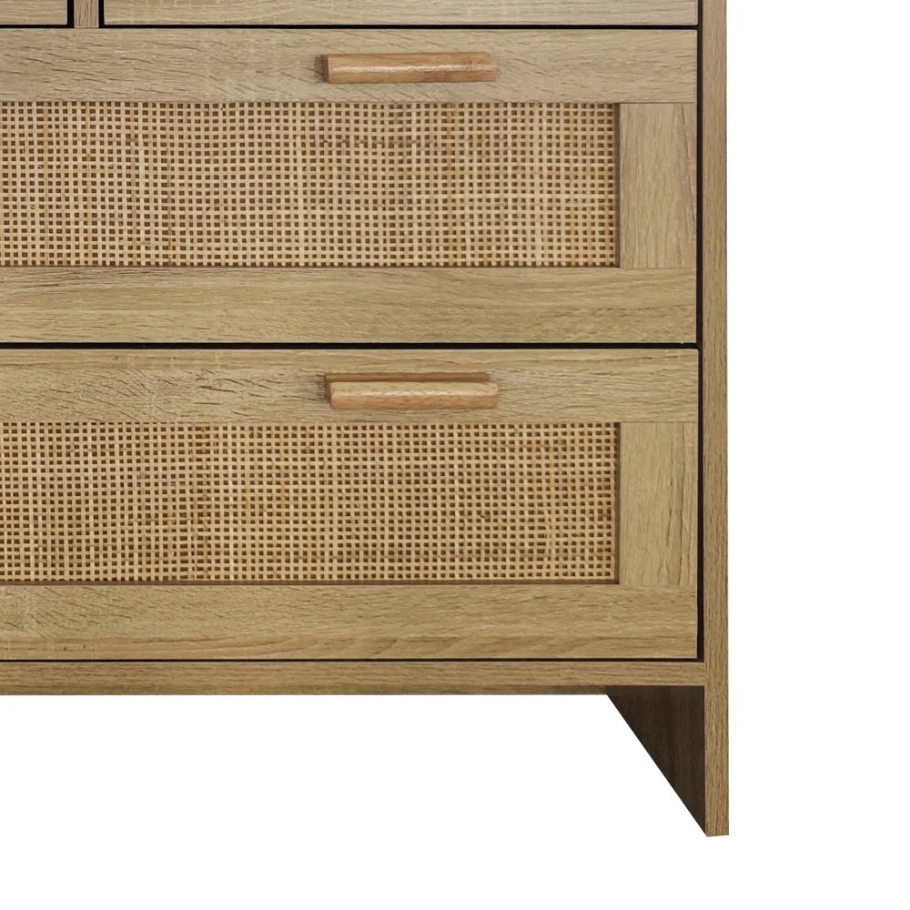 Tcbosik 4-Drawers Dresser, 31.5" Storage Chest of Drawers for Bedroom, Easy to Assemble, Natural