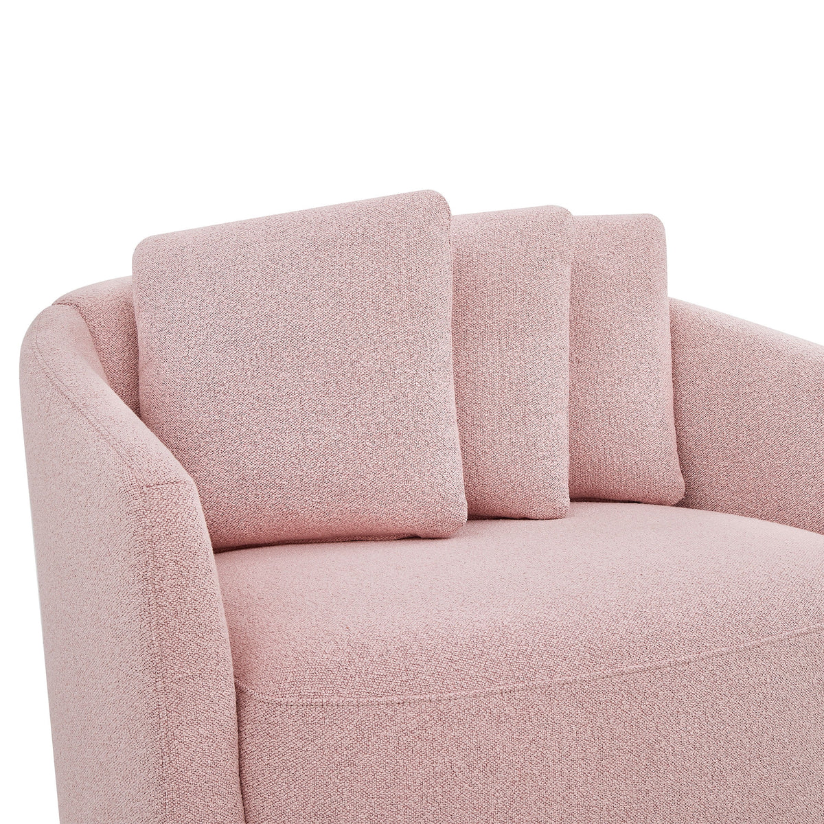 Beautiful Drew Accent Chair by Drew Barrymore, Cream Boucle