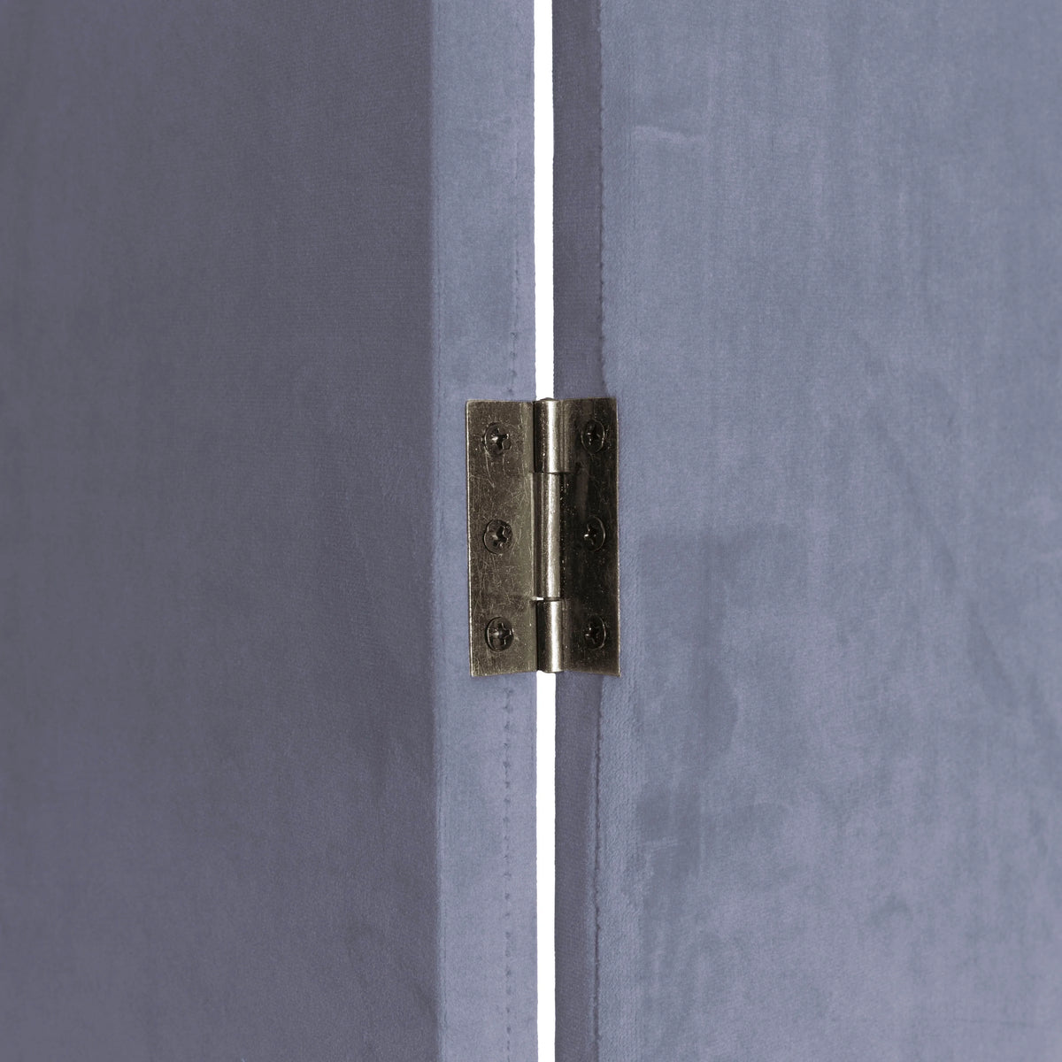 6 ft. Classic Arch Velvet Room Divider Lilac 3 Panel
