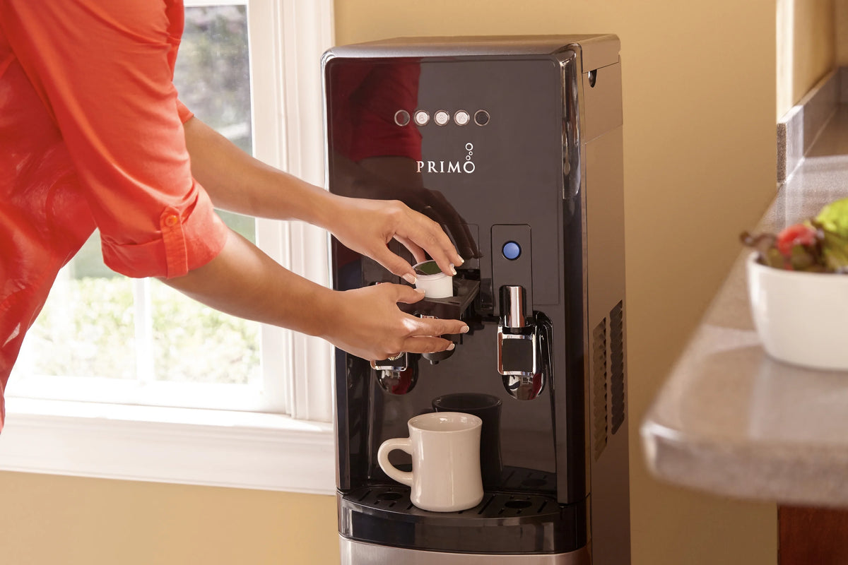 Primo Water® Bottom Loading Pro 2 Temp Water Dispenser with Single-Serve Coffee Maker, Black