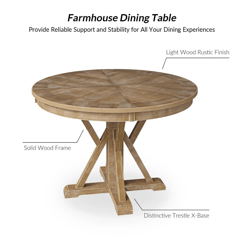 Farmhouse Solid Wood Dining Chairs Upholstered Armless Side Chairs Set of 4 Crossing High Backrest Living Room Kitchen