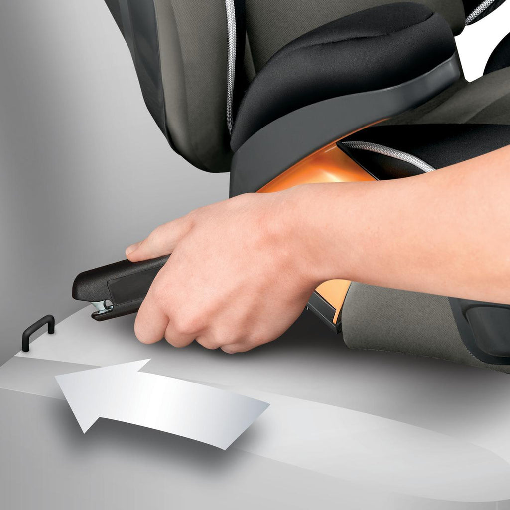 Chicco KidFit Zip Plus 2-in-1 Belt Positioning Booster Car Seat - Taurus (Black/Grey). New