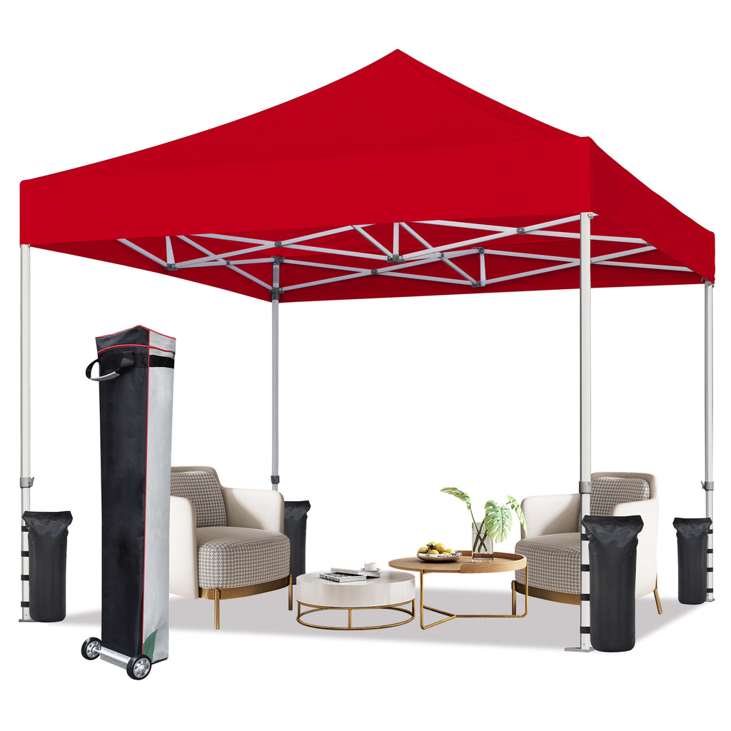 Eurmax Canopy 10' x 10' Beige Pop-up and Instant Outdoor Canopy