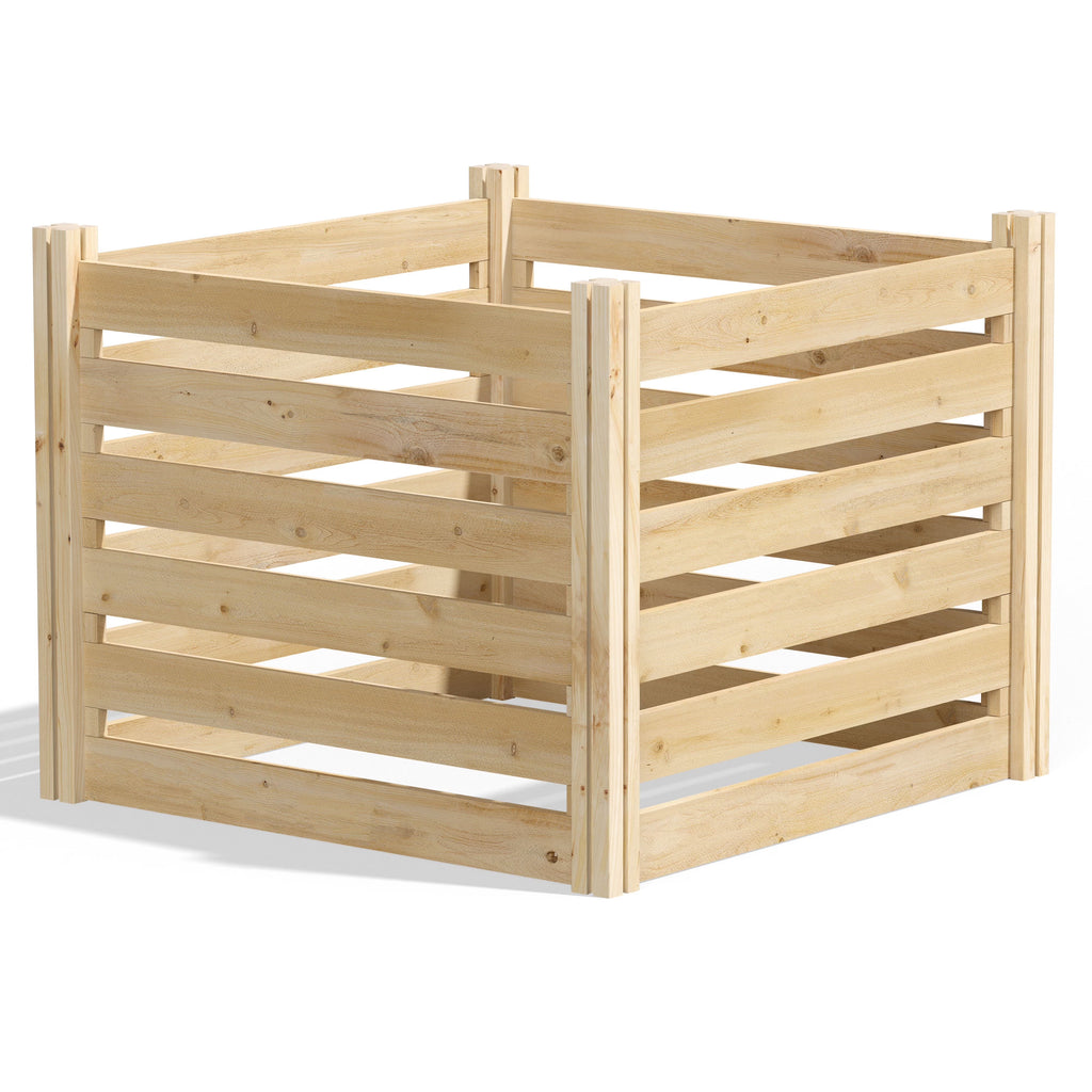 Greenes Fence 173.92 Gal Beige Wood Multi-Stage Composting Bin