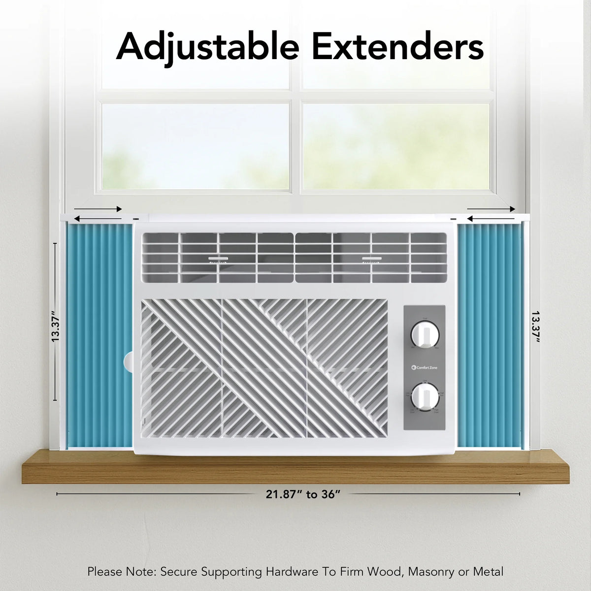 Comfort Zone 5,000 BTU Window Mounted Room Air Conditioner