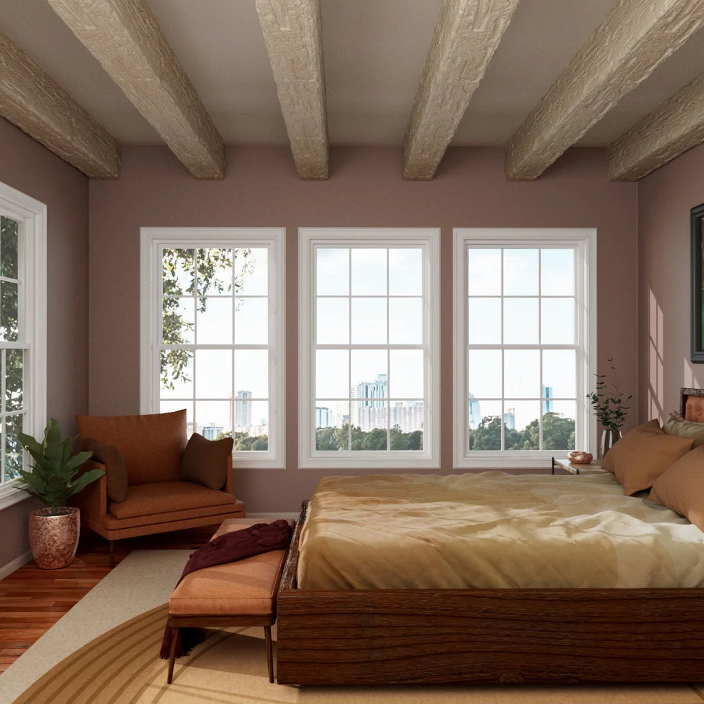 Ekena Millwork 3 1/2"W x 3 1/2"H x 120"L 3-Sided (U-Beam) Salvaged Timber HeritageTimber Faux Wood Ceiling Beam, Kona Brown