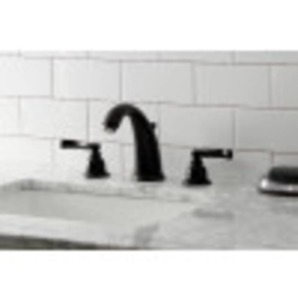 Kingston Brass KB982FL Widespread Bathroom Faucet, Polished Brass