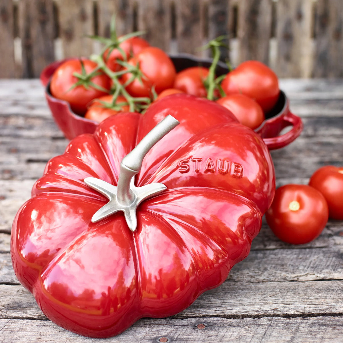 Staub Cast Iron 3-qt Tomato Cocotte - Cherry