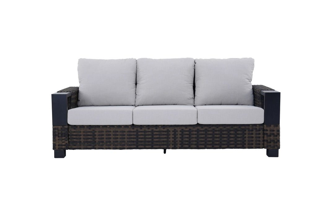 Better Homes & Gardens Rockport Outdoor Wicker Sofa, Brown