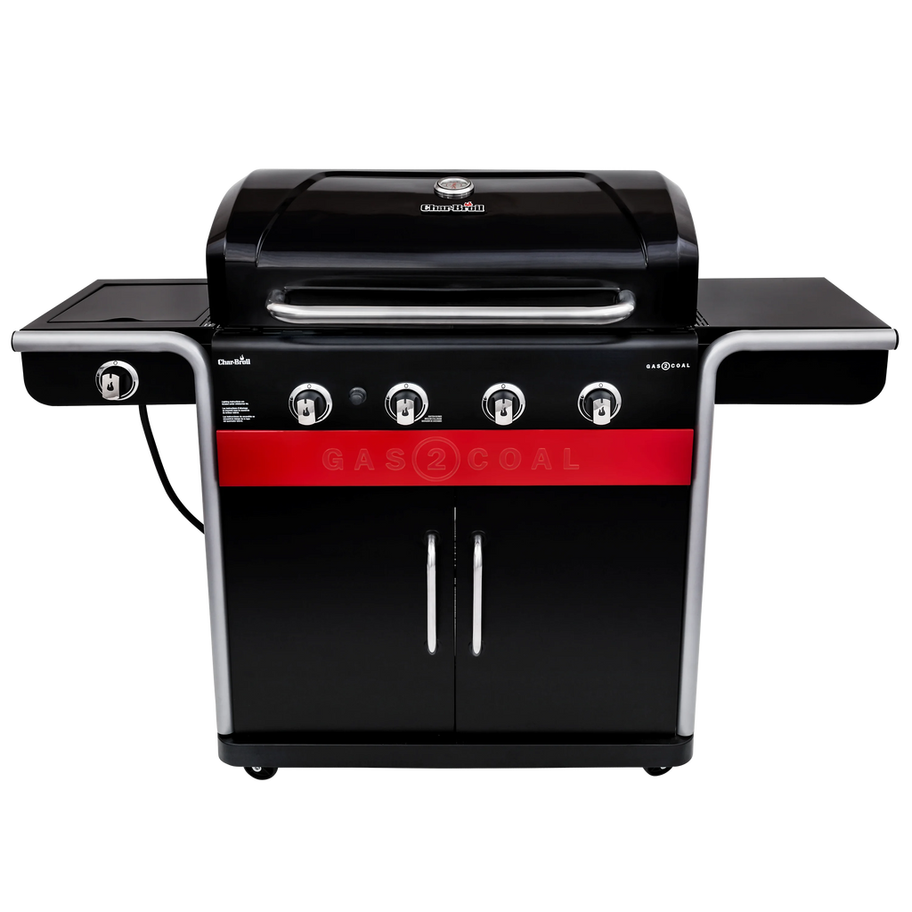 Gas2Coal 4-Burner LP Gas & Charcoal Outdoor Combination Grill