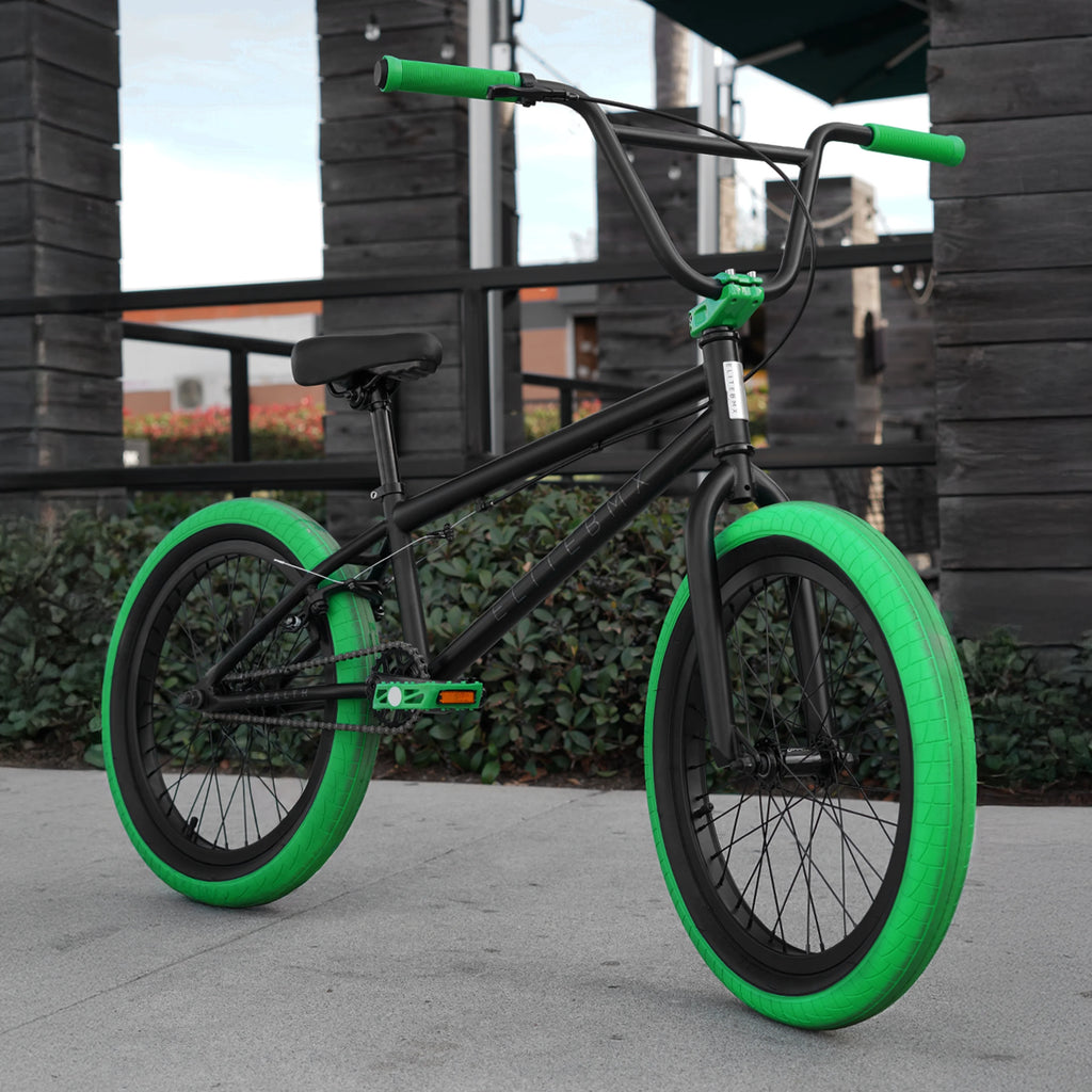 Elite BMX Bicycle 20�� Freestyle Bike - Stealth Blue Purple Ideal for Ages 7 to 18 Years