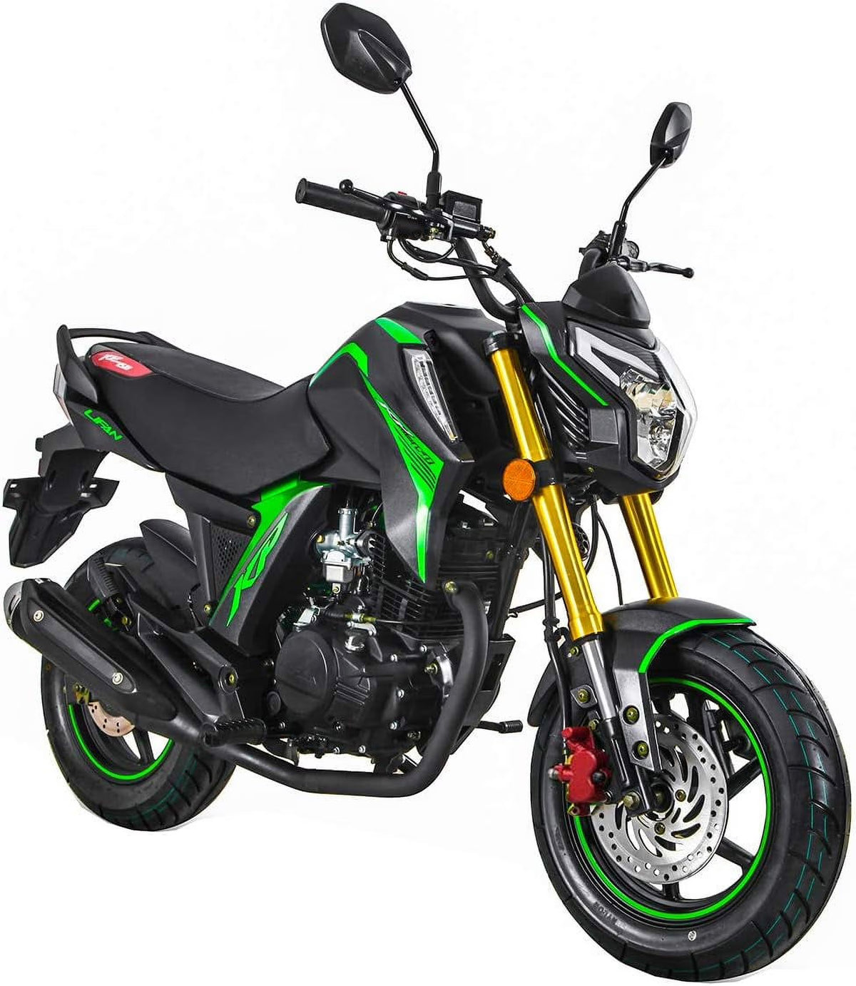 X-Pro Brand New KP MINI 150cc Motorcycle with 5- Speed Manual Transmission, Electric Start 12" Wheels Assembled in Create