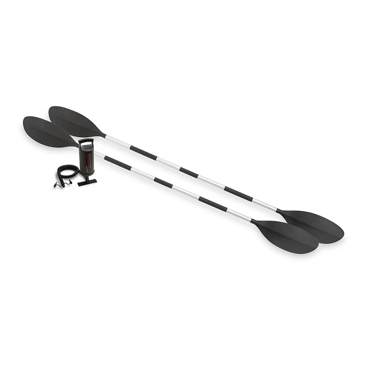 Intex 2-Person Inflatable Kayak with Oars, Pump & 1-Person Inflatable Kayak