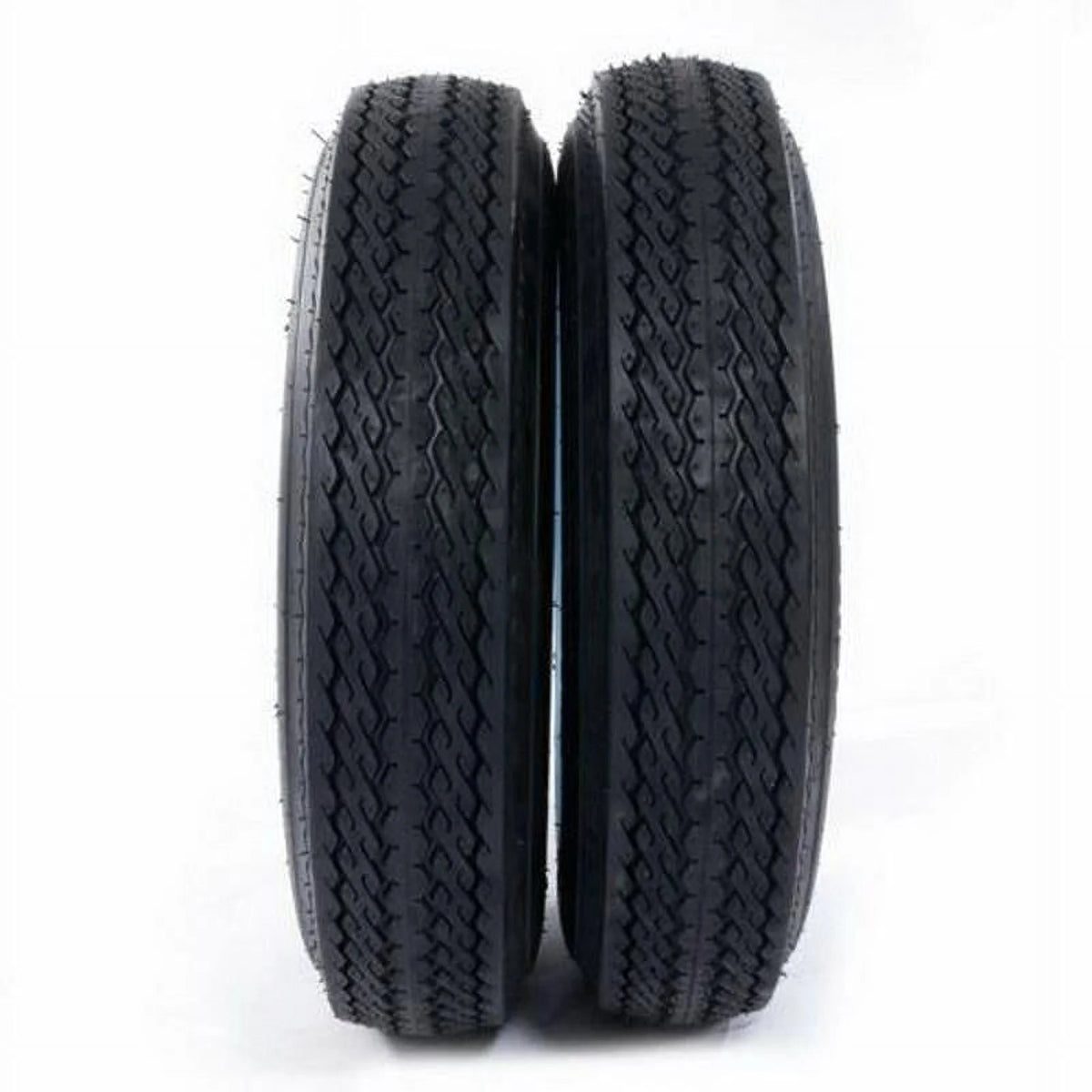 Ktaxon 1 Pair of Trailer Tires & Rims 4.80-12 480-12 4.80 X 12 4 Lug Wheel White Spoke 780LBS