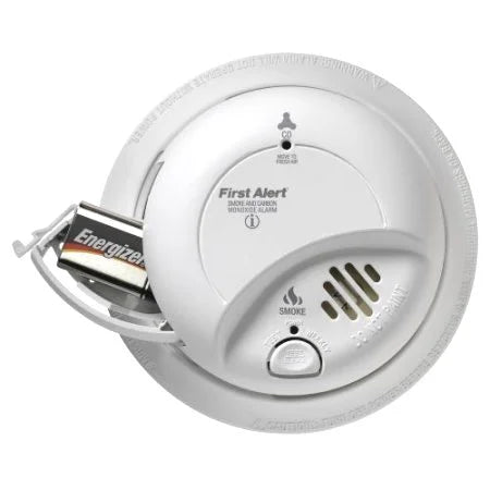 First Alert SC9120B Direct Wire Combination Smoke And Carbon Monoxide Detector, 120 Volt With 9 Volt Battery Back Up 2 Pack