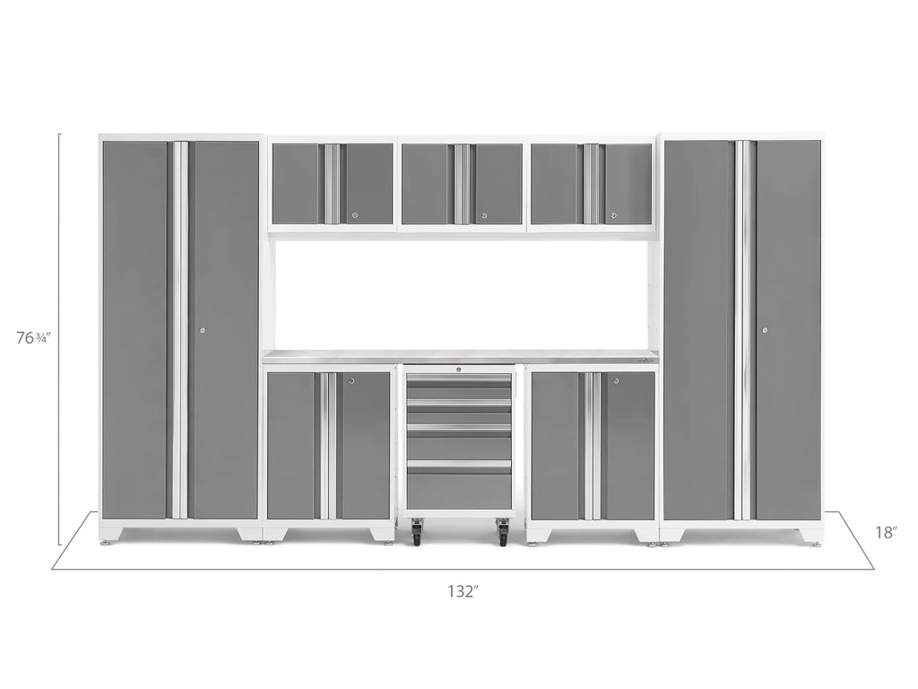 NewAge Products Bold Series 9-Piece Garage Storage Cabinet Set