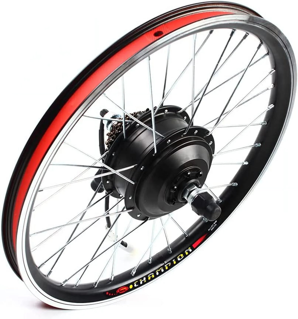 FETCOI 20" Rear Wheel Hub Electric Bike Conversion Kit, 36V 250W E-Bike Powerful Hub Motor Kit with SW-810LED Display Waterproof Wire Front Wheel Hub Assembly Motor Kit