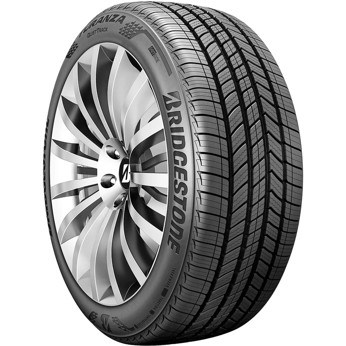 Set of 4 Bridgestone Turanza Quiettrack 215/55R17 94V a/s All Season Tires
