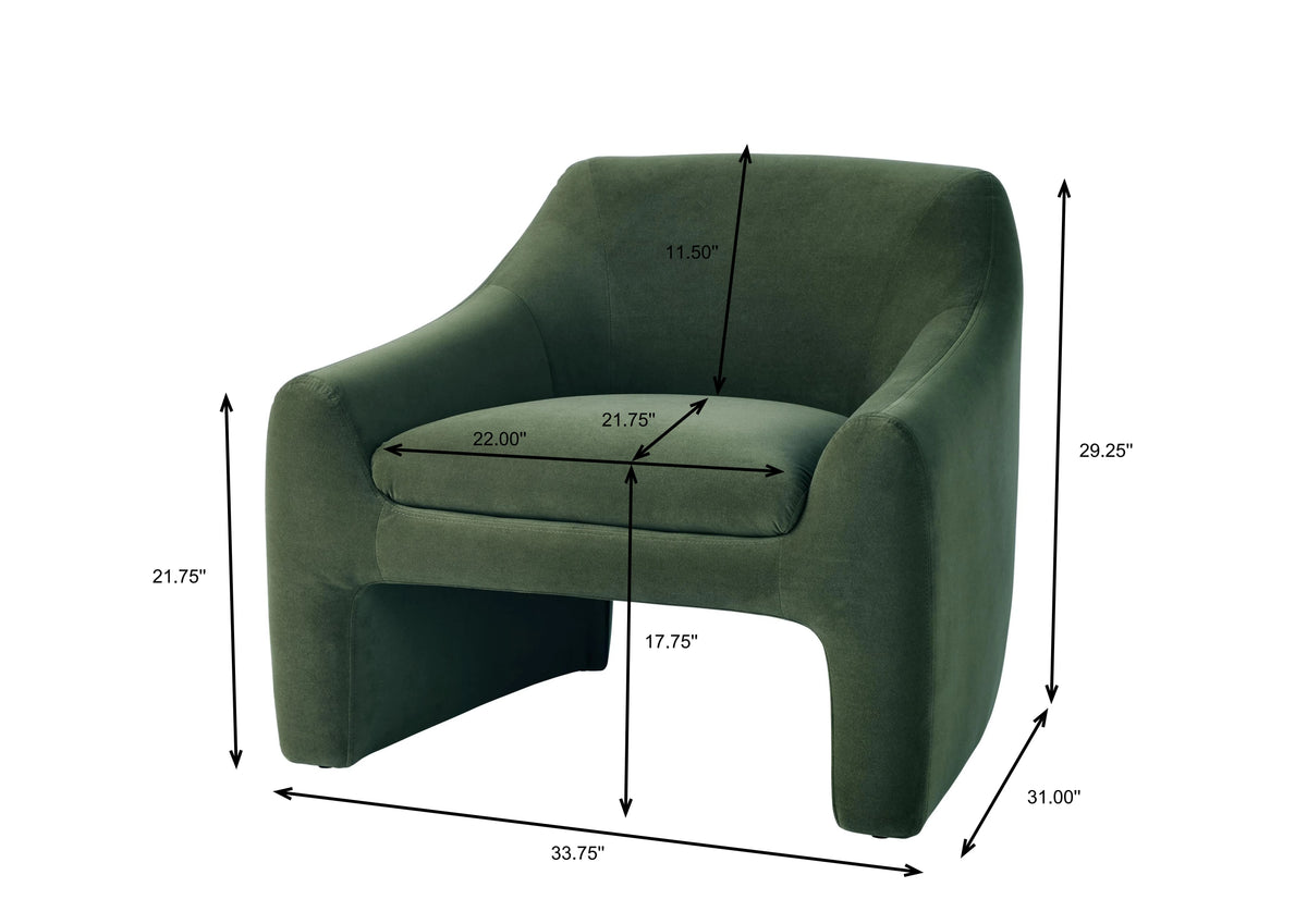 Better Homes & Gardens Emerson Curvy Accent Chair, Truffle Brown Boucle