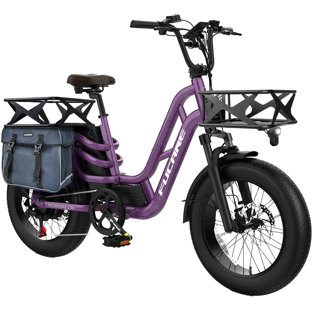 Fucare Libra 750W Electric Bike for Adults 20MPH 48V 20Ah LG Lithium Battery EBike with Full Suspension Color Display 20"*4.0" All-Terrain Fat Tire 7 Speed