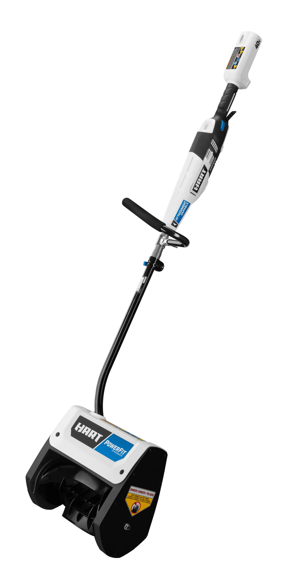 HART 40-Volt 12-inch Single Stage Battery-Powered Snow Shovel Kit, (1) 4.0Ah Lithium-Ion Battery
