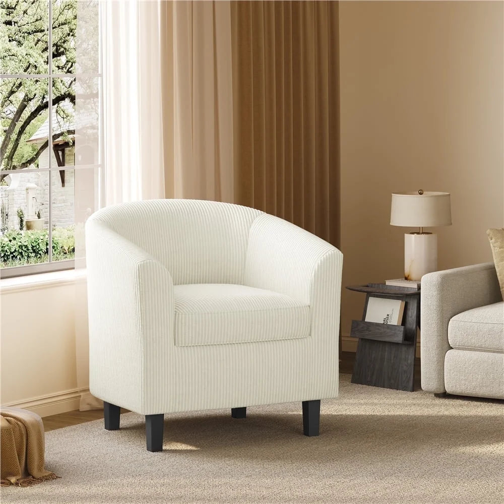 Yaheetech Faux Leather Accent Arm Chair For Living Room, Black
