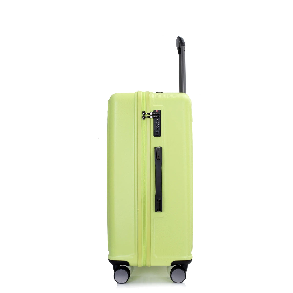 PAPROOS 3-Piece Luggage Set (20''/24''/28''), Hardshell Lightweight Suitcase with USB Port and Side Hooks, Travel Luggage with TSA-Lock, Hardside Rolling Luggage for School, Travel, Pink