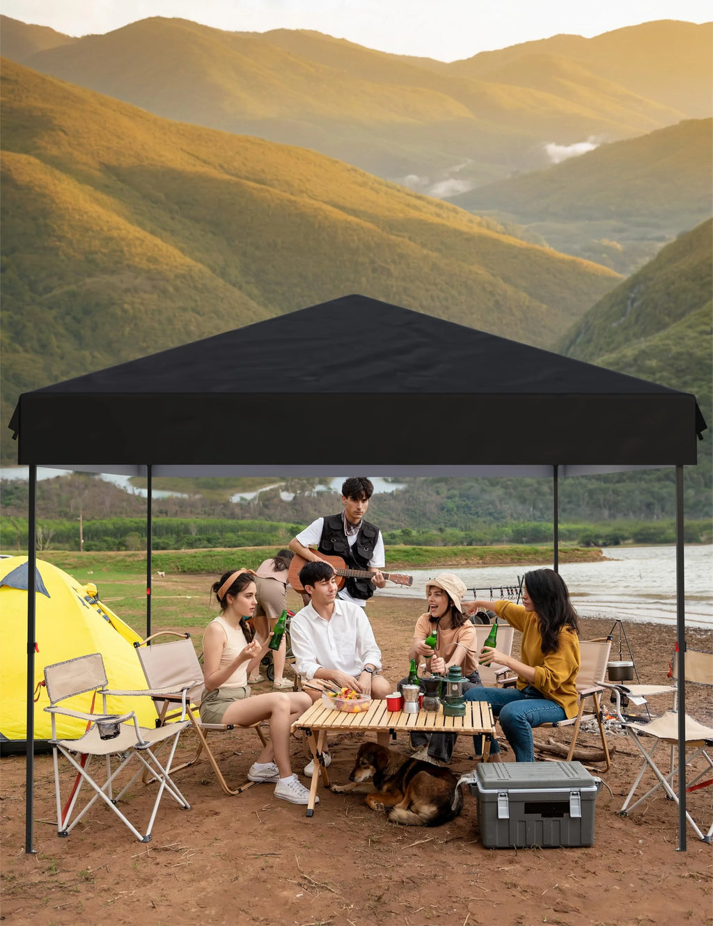 10x10FT/10x20FT Canopy Tent Pop Up Canopy, Commercial Instant Setup Canopy with 210D Fabric, Heavy Duty Commercial Instant Craft Fair Tent for Farmer Market, Vendor, Party, Event