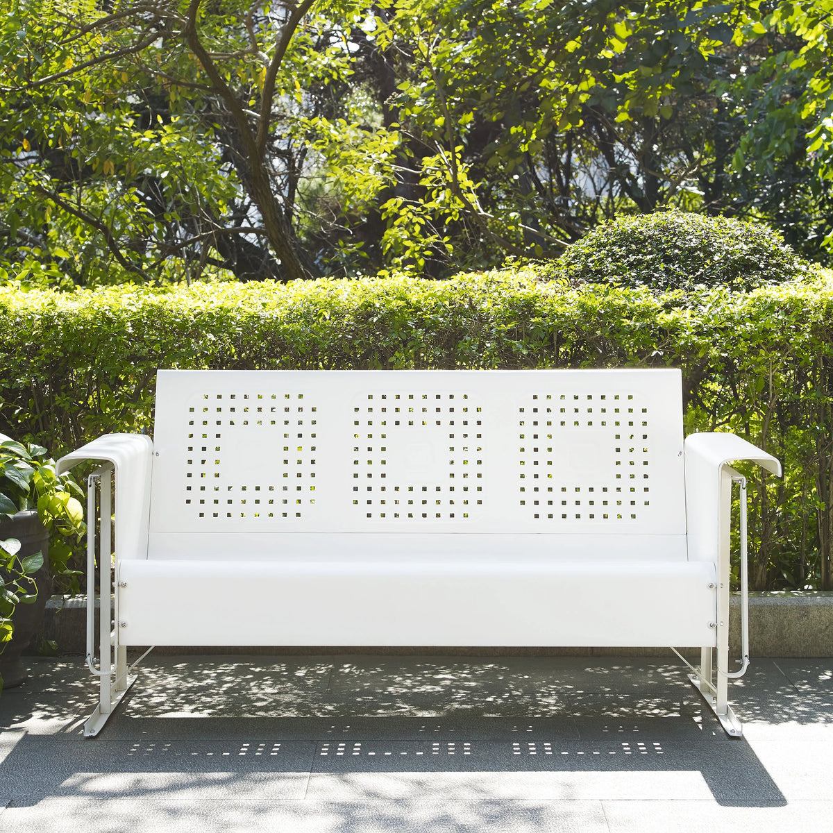 BATES METAL SOFA GLIDER IN TURQUOISE