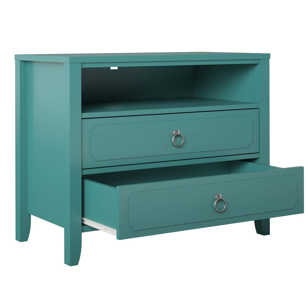 Her Majesty 2 Drawer Nightstand, Mustard Yellow