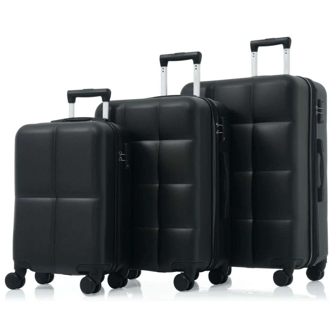 3 Piece Luggage Set , 20/24/28 inches Suitcase Set , ABS Hardshell Expandable Luggage Sets with TSA Lock,20-inch with USB Port, Carry On Luggage for Men Women, Pink