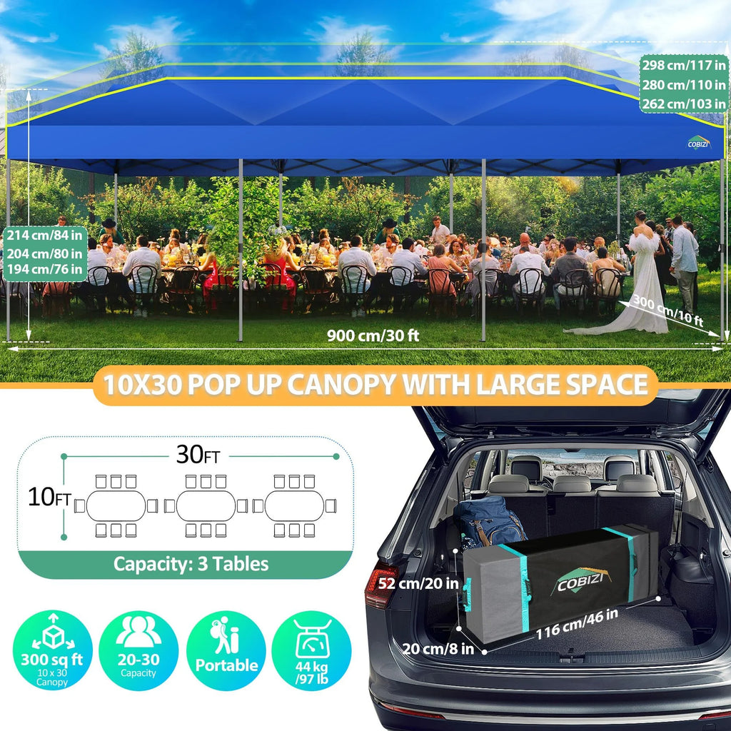 COBIZI 10x10 EZ Pop up Canopy Gazebo with Sidewalls,Pop up Canopy Tent Instant Shelter for Outdoor Party Camping Backyard Beach with Air Vent ,Carry Bag,Stakes,Ropes,Black