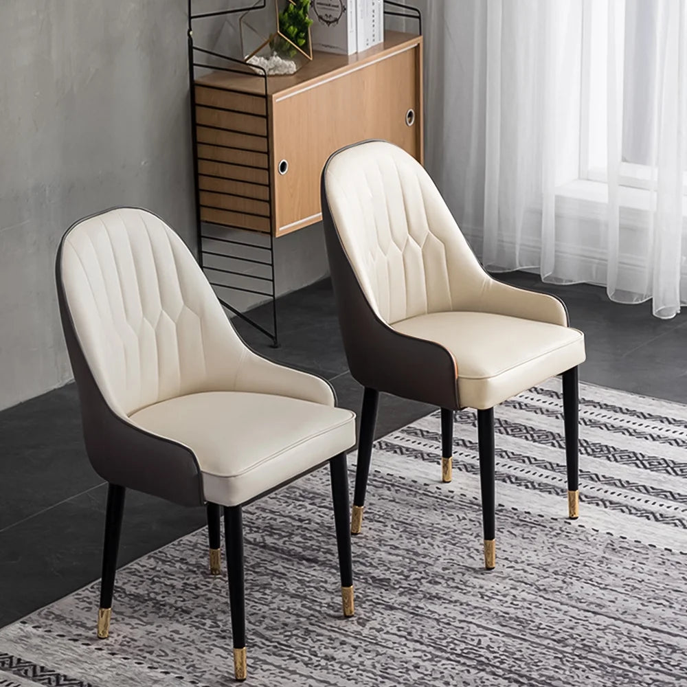 POVISON 7PCS Modern Dining Table Sets (59"Table + 6 Chairs), Round Glossy Sintered Stone Dining Table with Dining Chairs
