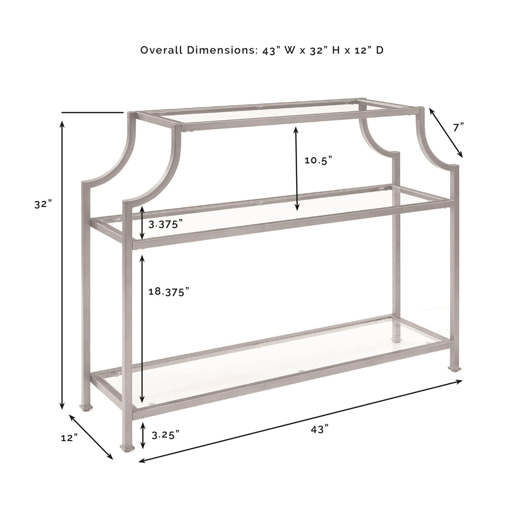 Crosley Furniture Aimee Glass Console Table