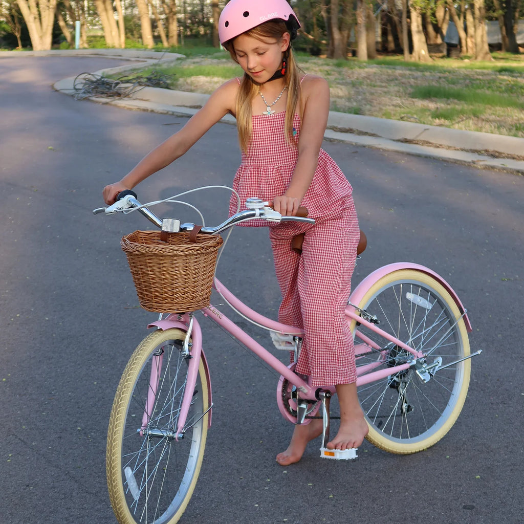 Glerc Missy 24" Girls Cruiser Bike 6-Speed Women's Hybird Bicycle for Ages 7-11 Years, Mint Green