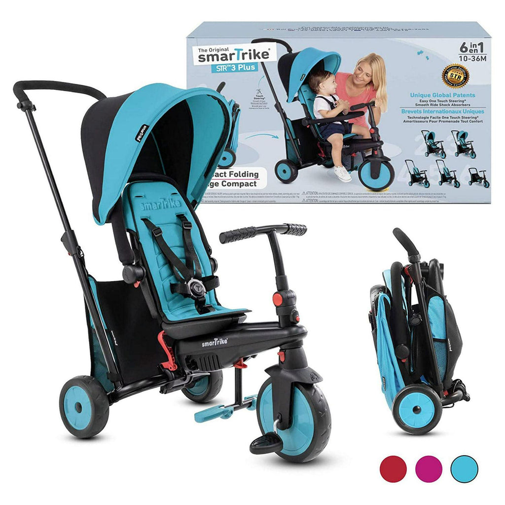 smarTrike 5 in 1 Modular Toddler Stroller Tricycle with 1 Handed Steering