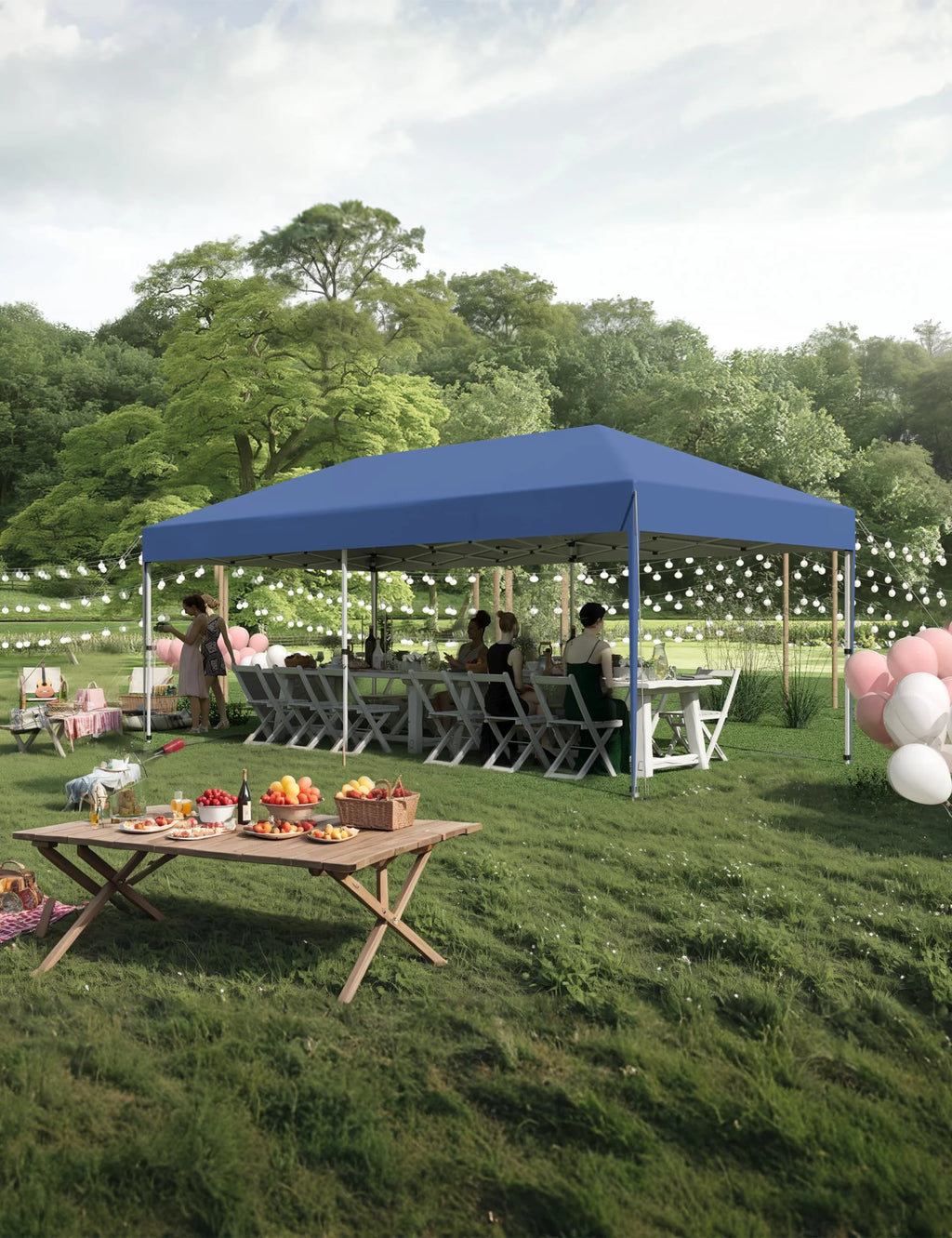 10x10FT/10x20FT Canopy Tent Pop Up Canopy, Commercial Instant Setup Canopy with 210D Fabric, Heavy Duty Commercial Instant Craft Fair Tent for Farmer Market, Vendor, Party, Event