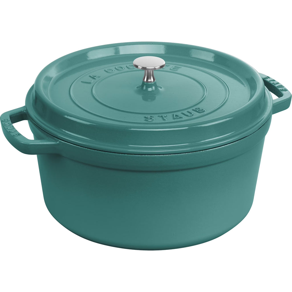 Staub Cast Iron 7-qt Round Cocotte - Grenadine