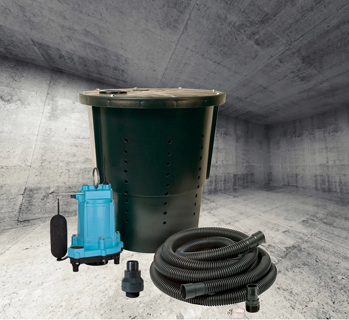 Little Giant 14940655 Model CS-SS 0.33 HP 115V Pre-Pack Crawl Space Sump System