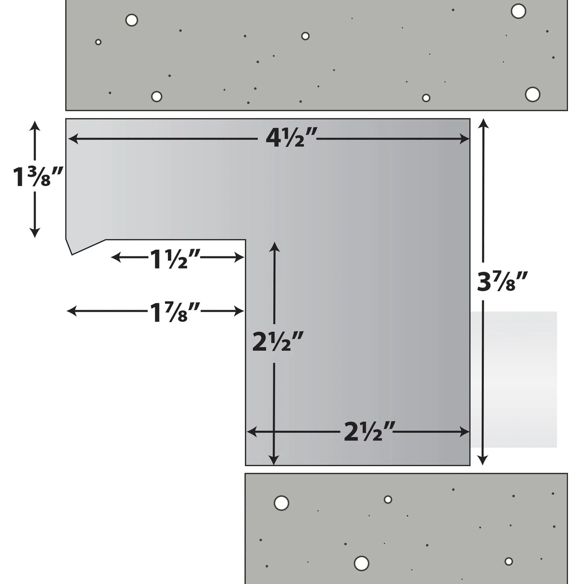 Half Off Ponds Steel Elegance Stainless Steel Spillway, 24 in., 304 SS, 1.5 in. Back Inlet, for Wet Walls & Formal Falls