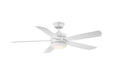 Hampton Bay Averly 52" LED Matte White Ceiling Fan w/Color Changing Technology