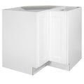 Design House Brookings 36" x 34.5" Solid Wood Ready to Assemble Lazy Susan Kitchen Cabinet, Sherwin Williams? White