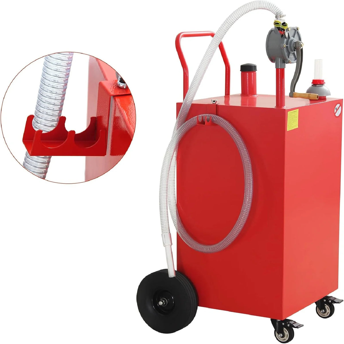 Ladcaser 30/45/50 Gallon Portable Oil Transfer Fluid Diesel Fuel Storage Tanks Gas Caddy Storage Diesel Kerosene Storage Containers for Boat, ATV, Car, Motorcycle