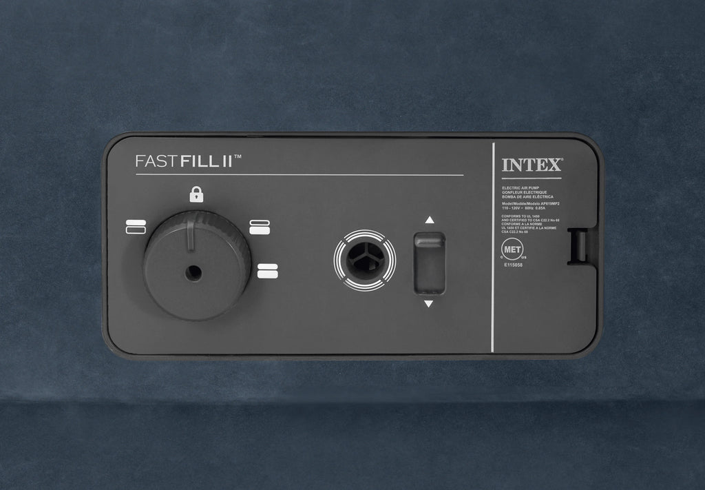 Intex 22in Queen Dura-Beam Control Comfort Air Mattress with Internal Pump