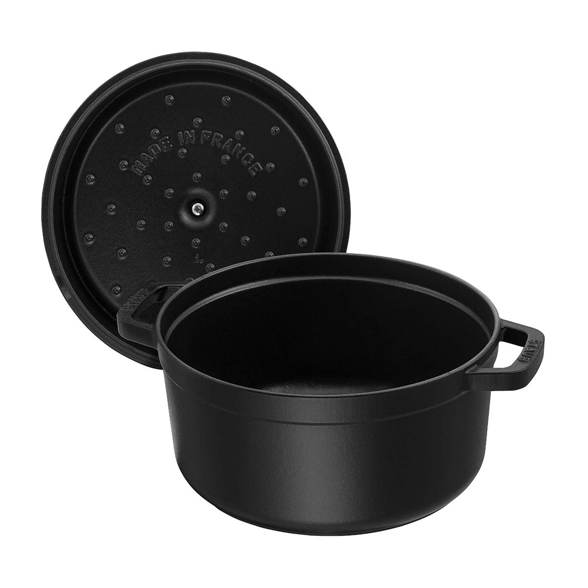 Staub Cast Iron 7-qt Round Cocotte - Grenadine