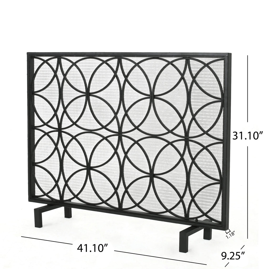 Christopher Knight Home Valeno Single Panel Fireplace Screen by  Gold