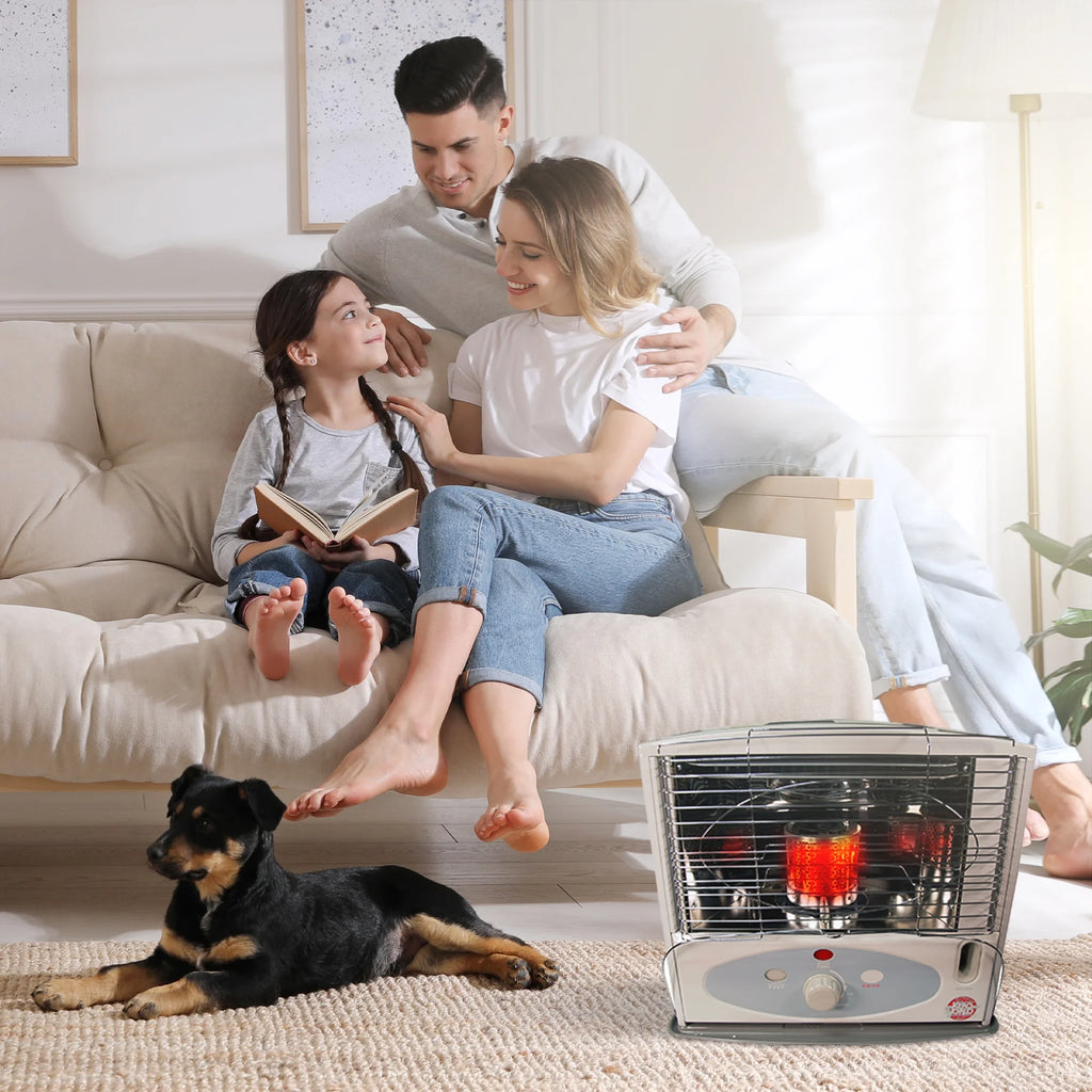 Kero World 10,000 BTU Kerosene Wick Heater with Sure-Seat Chimney System