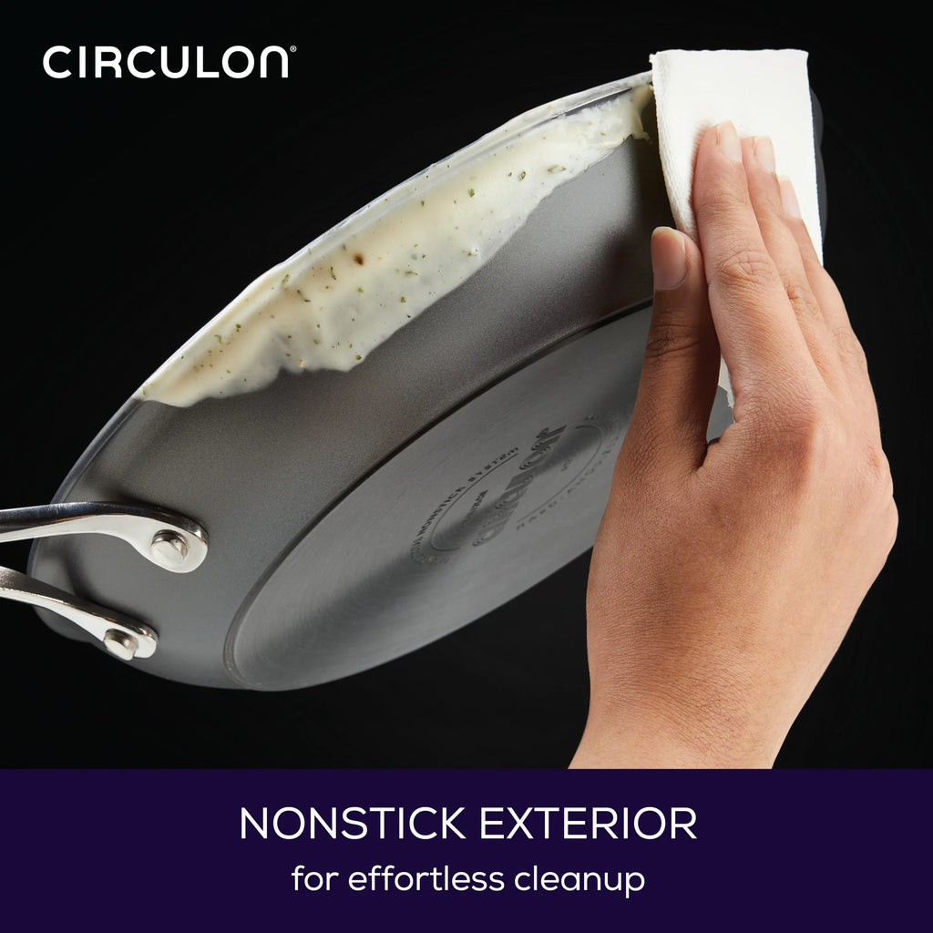 Circulon Elementum Hard-Anodized Nonstick Cookware Set, 10-Piece, Gray